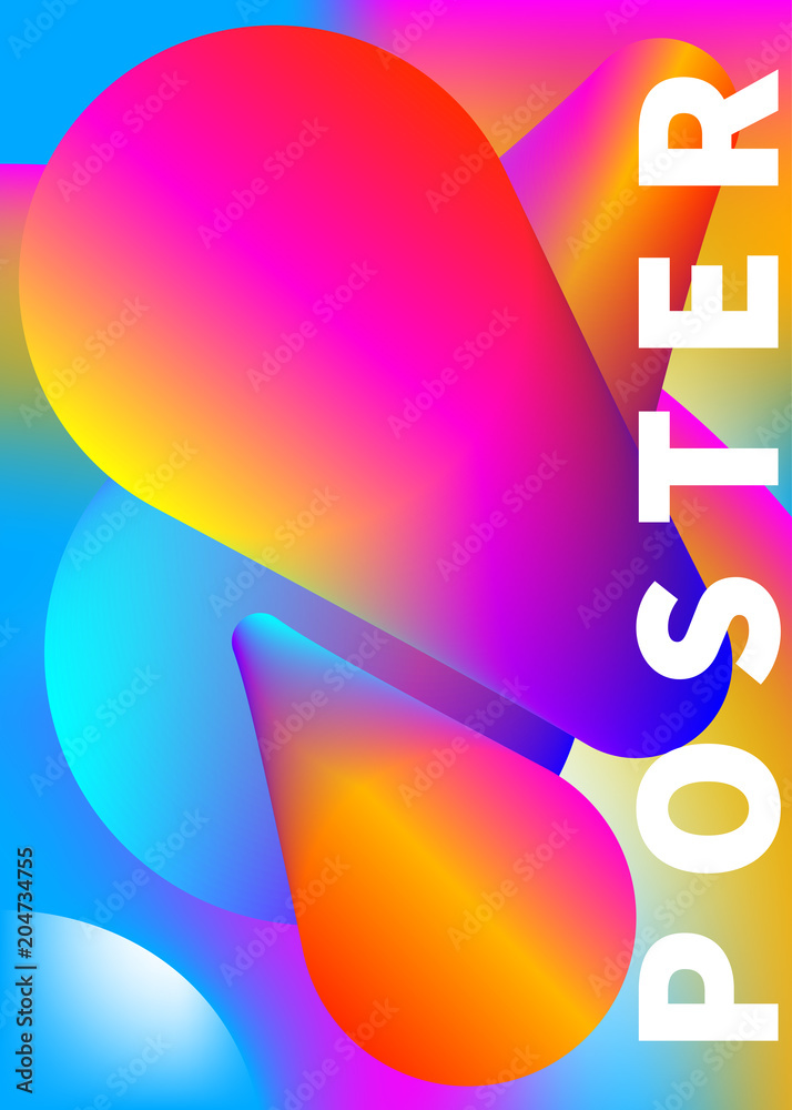 Fototapeta premium Vector music poster