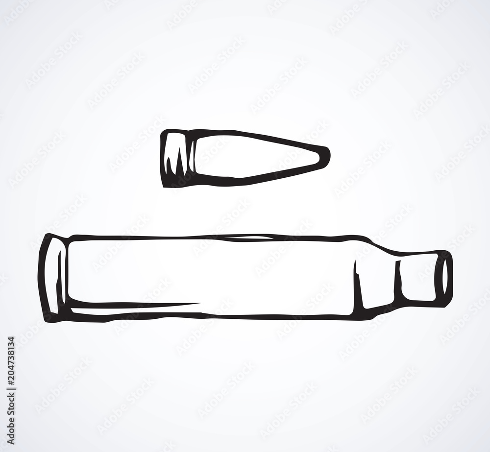 Military rocket. Vector drawing Stock Vector | Adobe Stock