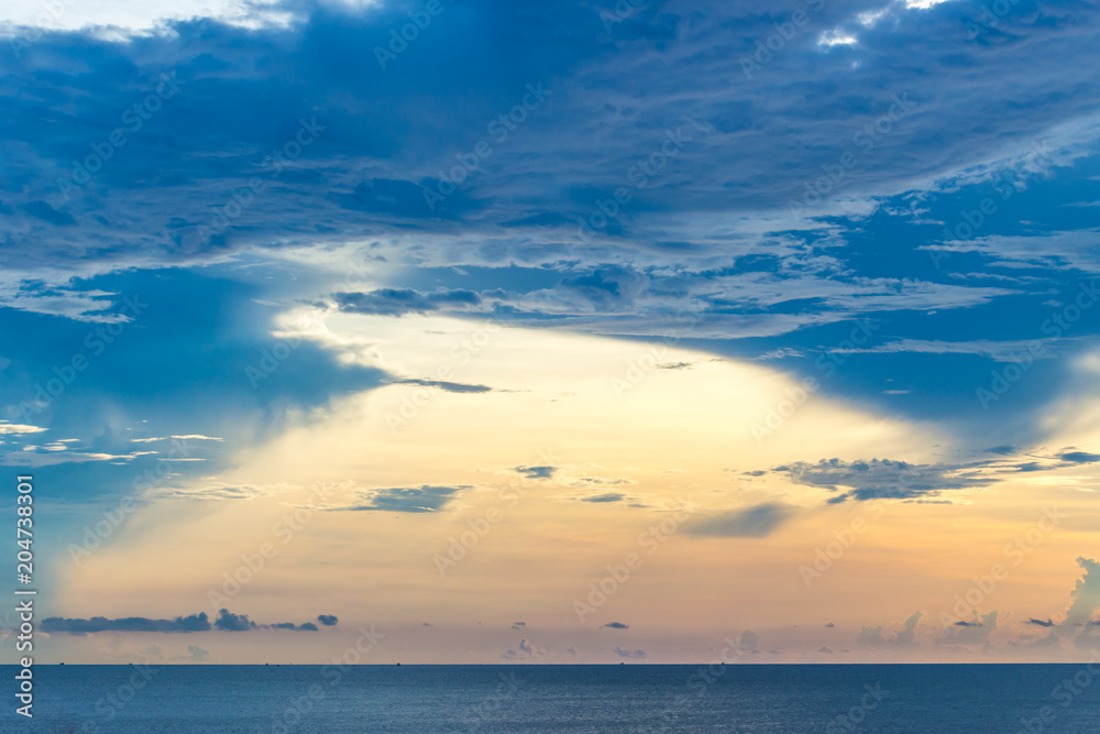Long Exposure of Soft and colorful sunset Long Exposure of Soft and colorful sunset
