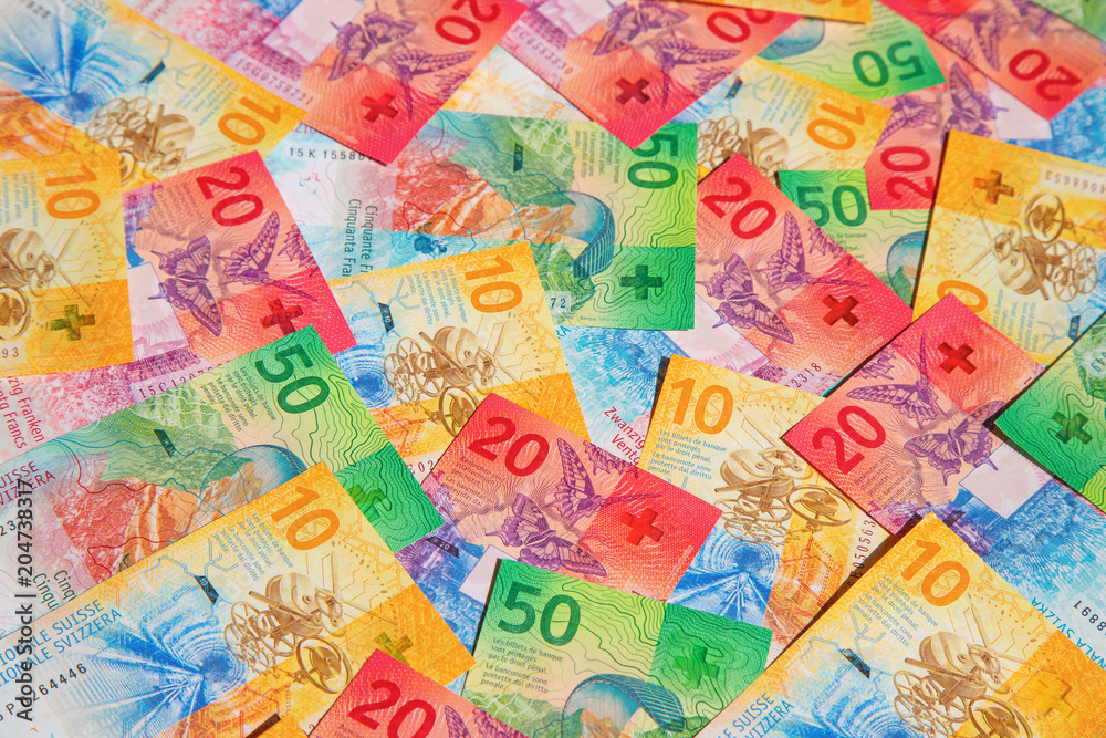 Fototapeta premium Swiss francs