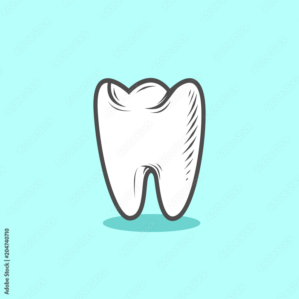 Illustration of the tooth Illustration of the tooth