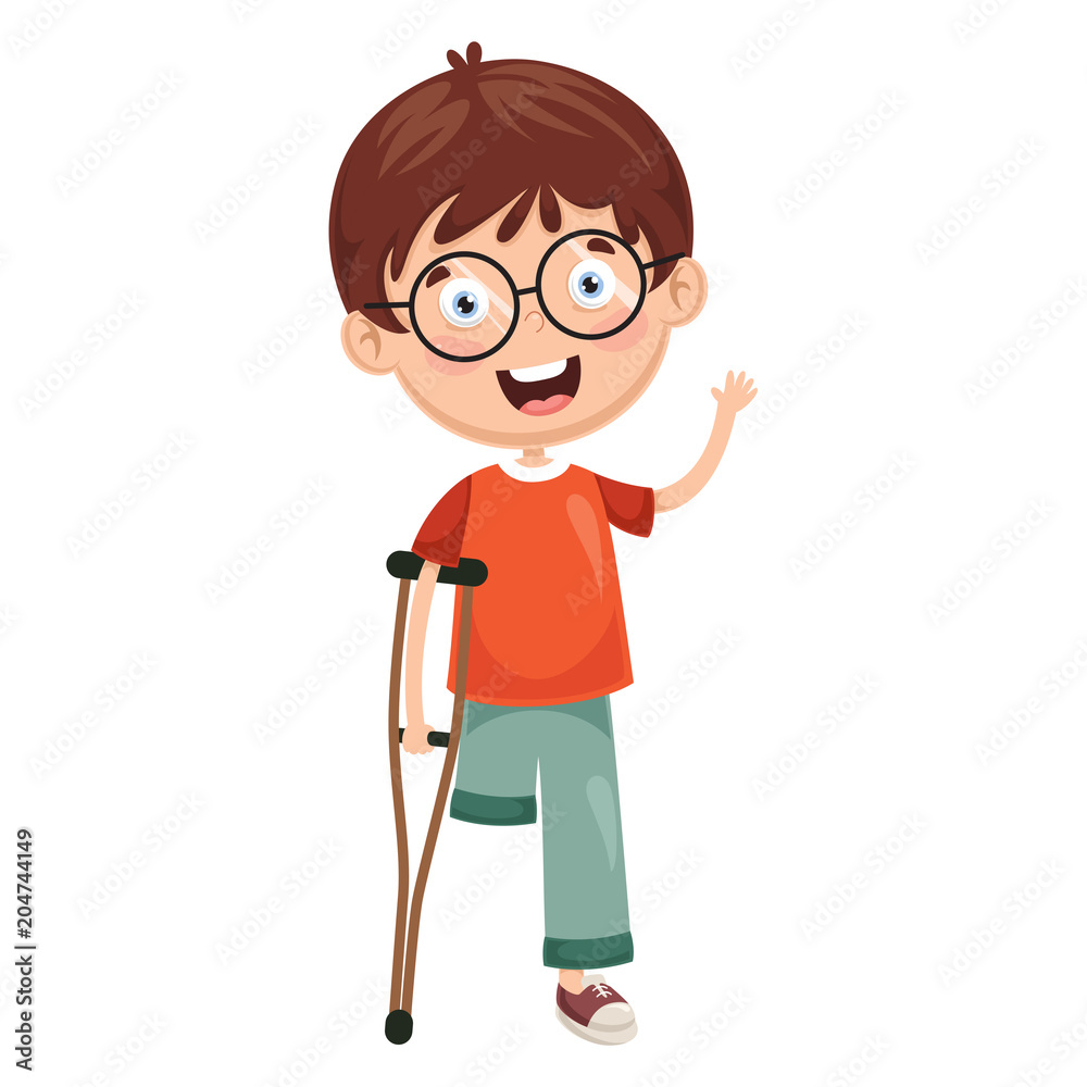 Vector Illustration Of Disabilities Vector Illustration Of Disabilities