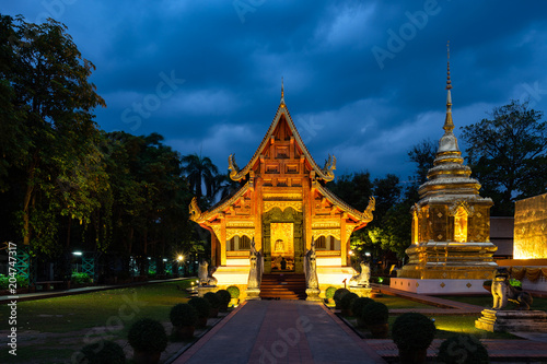 Wat Phra Singh in Chiang Mai  Thailand.