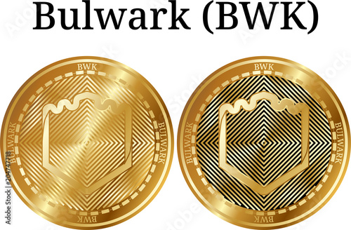 Set of physical golden coin Bulwark (BWK)
