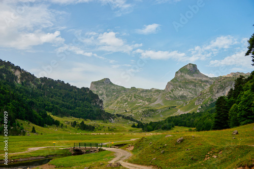 Pyrenees mountain landscape in France  Pyrenees Atlantiques