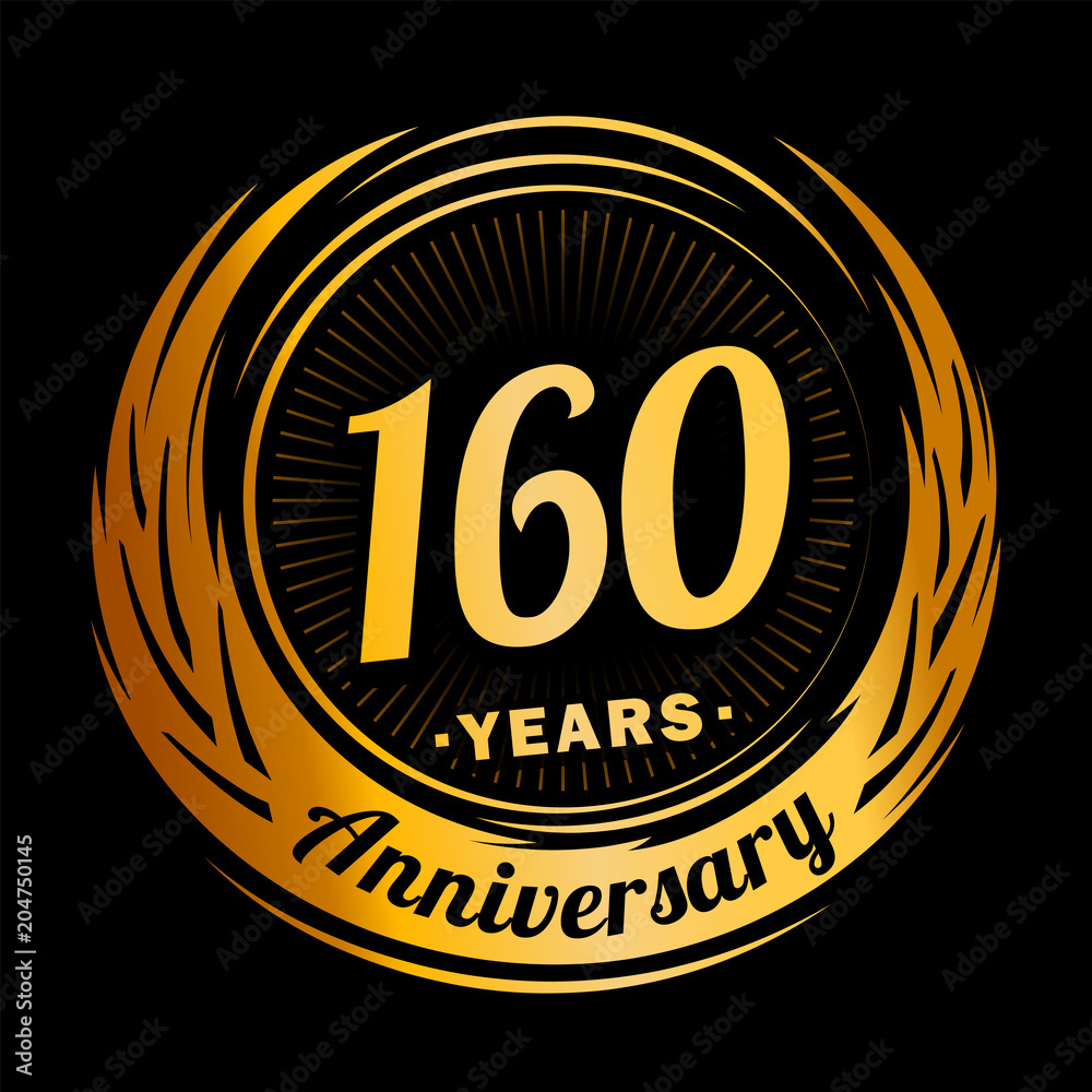160 years anniversary. Anniversary logo design. 160 years logo. 160 years anniversary. Anniversary logo design. 160 years logo.
