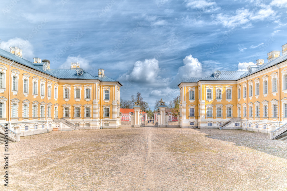 Barockschloss Rundāle bei Bauska in Lettland, das Versailles des Baltikums