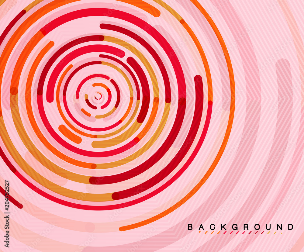 Circular lines, circles, geometric abstract background Circular lines, circles, geometric abstract background