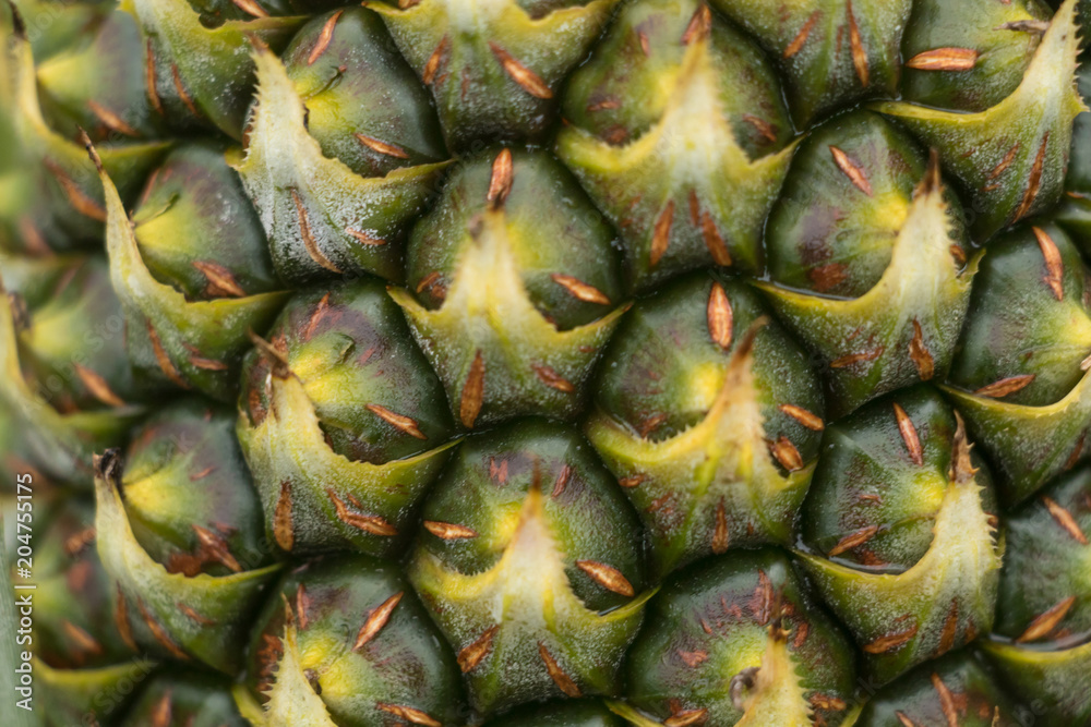 pineapple fruit clouse up texture background
