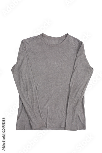 Gray template male sweatshirt isolated
