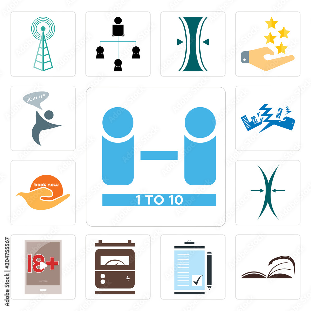 Set of number players, page turn, order form, electric meter, xxx, elastic, book now, earthquake, join us icons Set of number players, page turn, order form, electric meter, xxx, elastic, book now, earthquake, join us icons