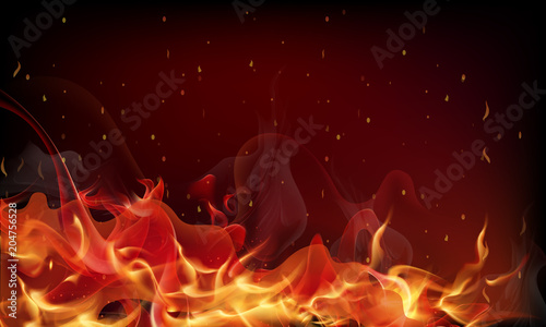 red fire background