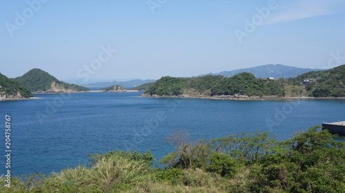 海がきれいな笠沙の小島の風景 © 深川與志雄