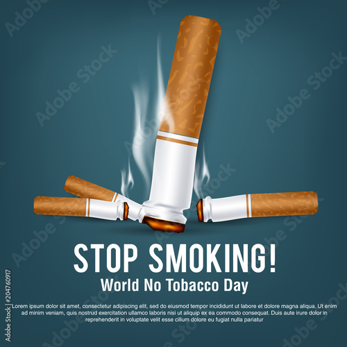 World No Tobacco Day Concept Stop Smoking