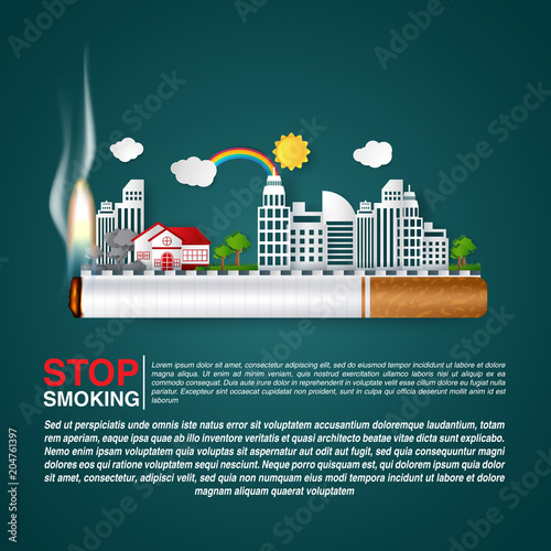 Illustration Of World No Tobacco Day