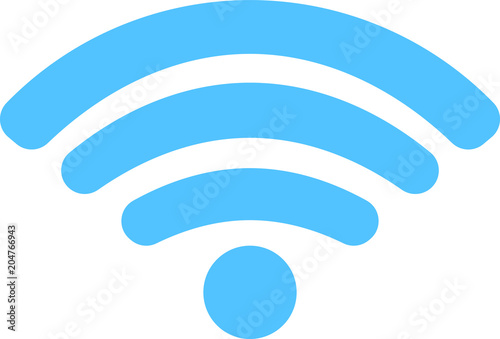 Round Green Signal icon of radio wave status 4