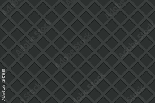 Seamless pattern of black waffle. The texture of the waffle. Sweet food