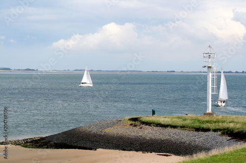 Dike alond the Eastern Scheldt photo