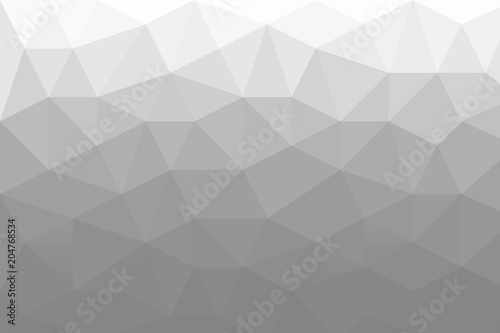 Fototapeta Naklejka Na Ścianę i Meble -  Black and white abstract polygonal pattern. Low poly background