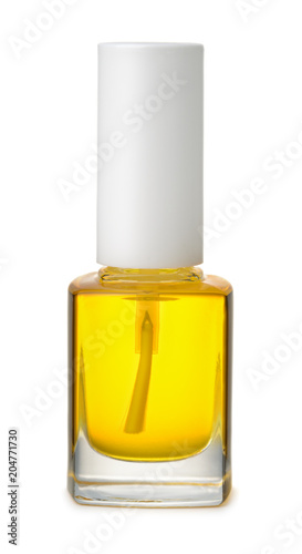 Tablou pe pânză Front view of cuticle oil bottle
