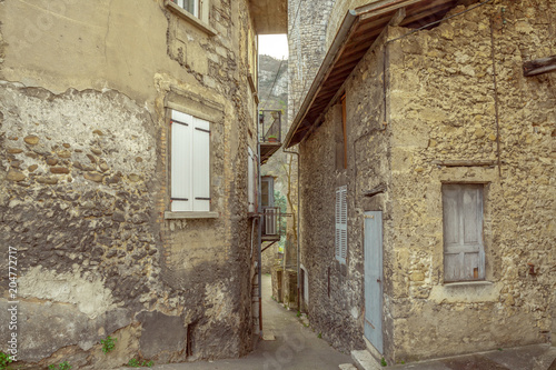 Saint-Nazaire-en-Royans a small French town in the Auvergne-Rhône-Alpes region © Alice_D