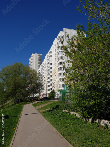 city landscape in an ecologically clean place in Khimki, Russia © olgavolodina