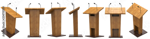 podium with microphone