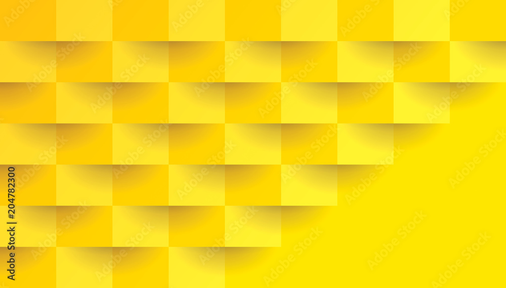 Yellow abstract background vector with blank space for text.