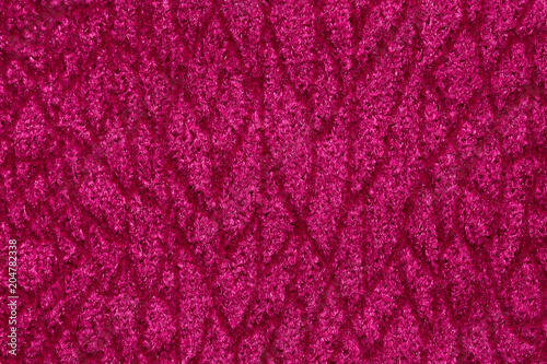Obraz na płótnie Saturated pink fabric texture with ornament. w salonie