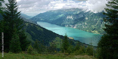 Walensee shot from Flumserberg  Swiss Alps