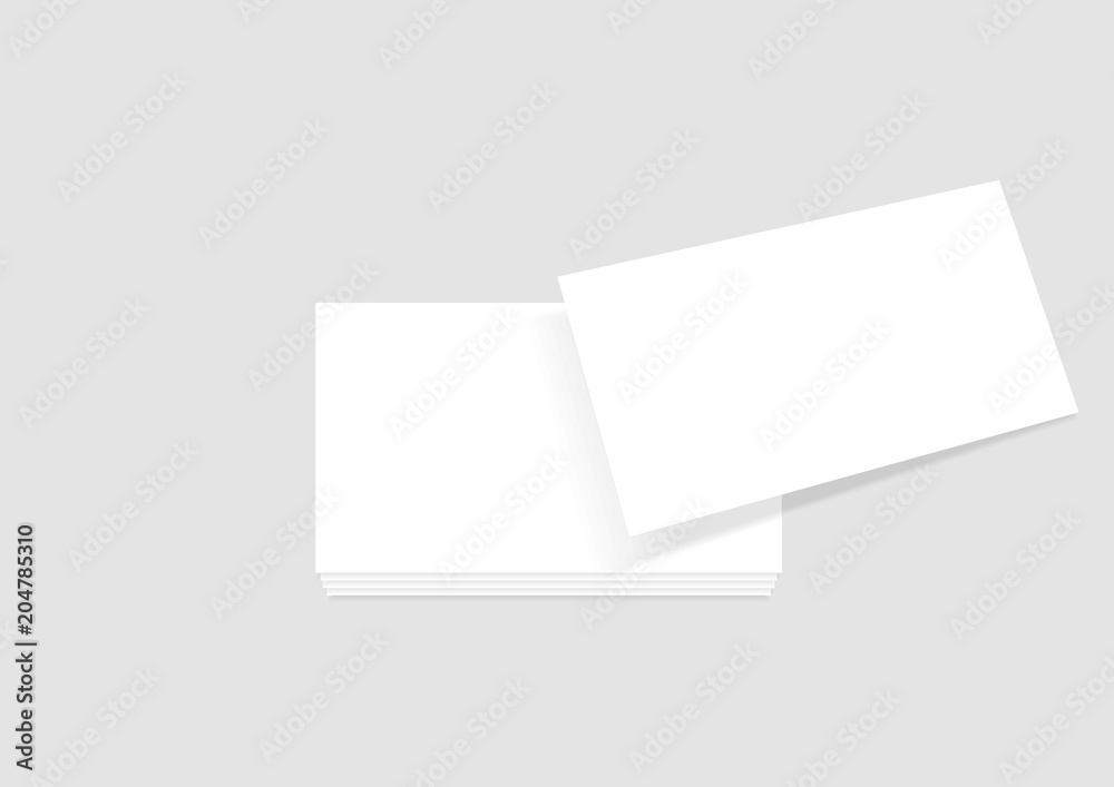 Vector business card mock up template 6 Vector business card mock up template 6