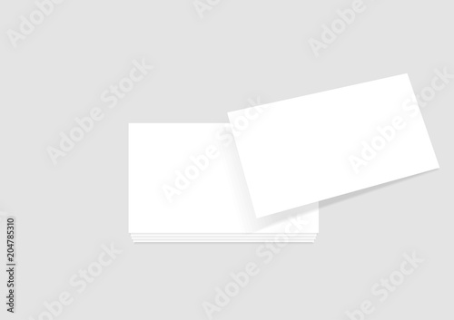 Vector business card mock up template 6