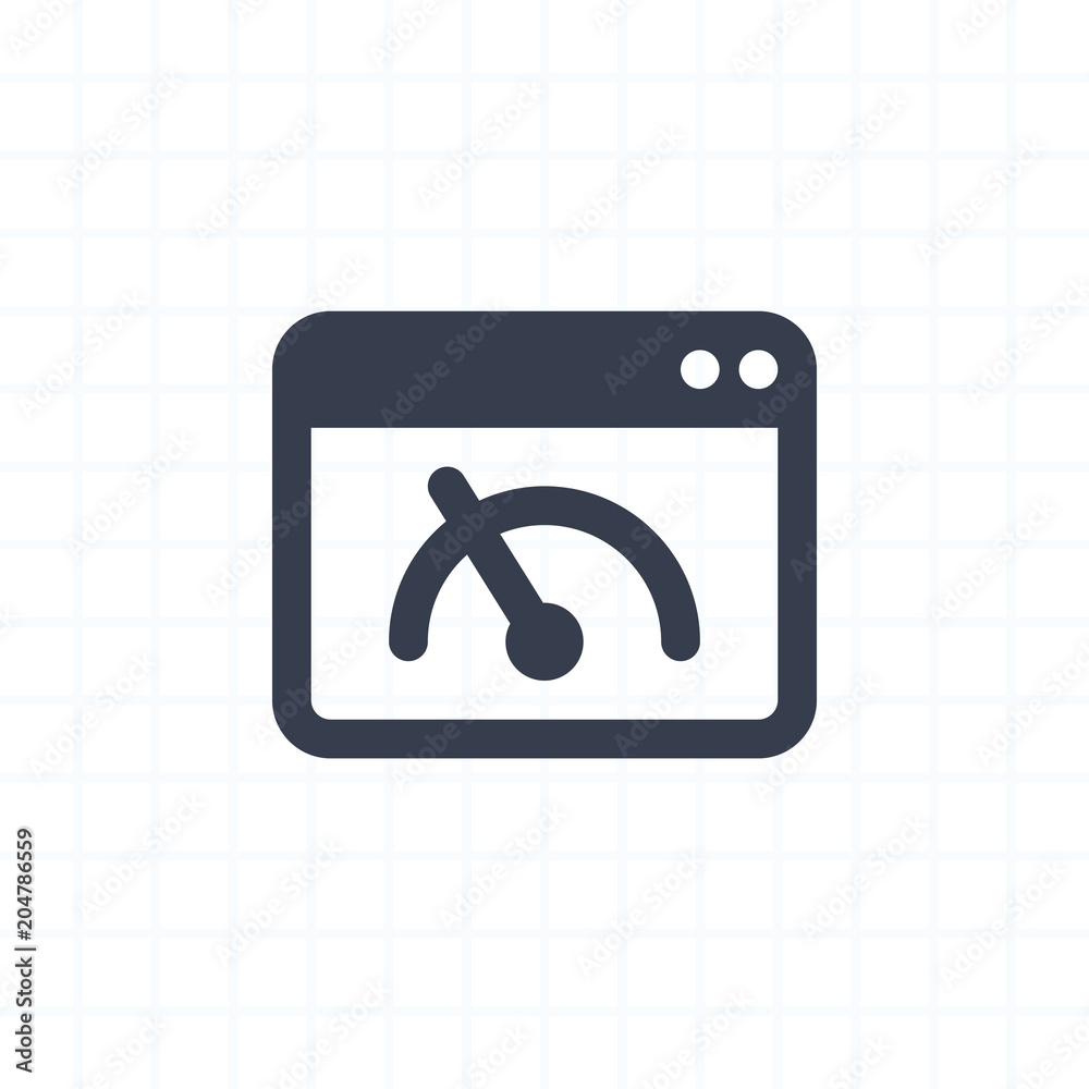 Speedometer In Window - Cutout Icons . A professional, pixel-perfect icon .