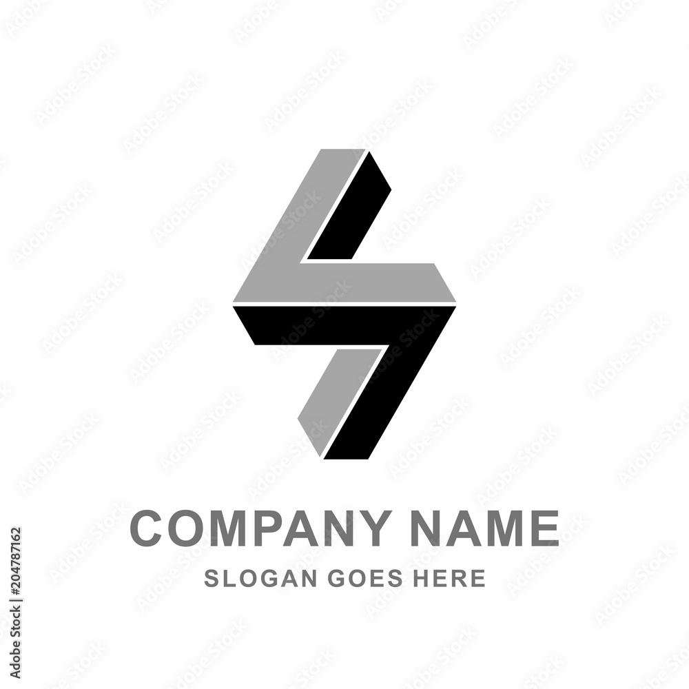 Monogram Letter S Geometric Infinity Square Cube Architecture Construction Business Company Stock Vector Logo Design Template Monogram Letter S Geometric Infinity Square Cube Architecture Construction Business Company Stock Vector Logo Design Template