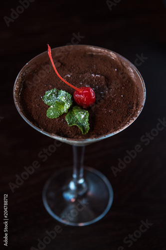 Ice cream chocolate dessert...