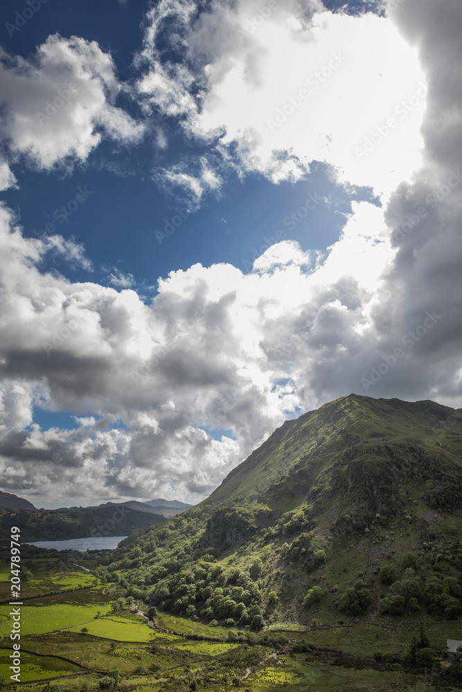 Fototapeta premium Pass im Nationalpark Snowdonia - Wales