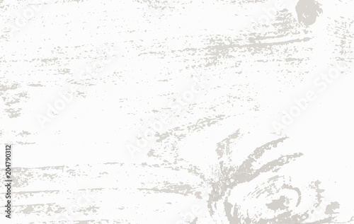 White wooden cutting, chopping board, table or floor surface. Wood texture. Vector illustration.