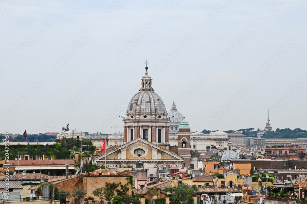 Le cupole di Roma da Villa Medici