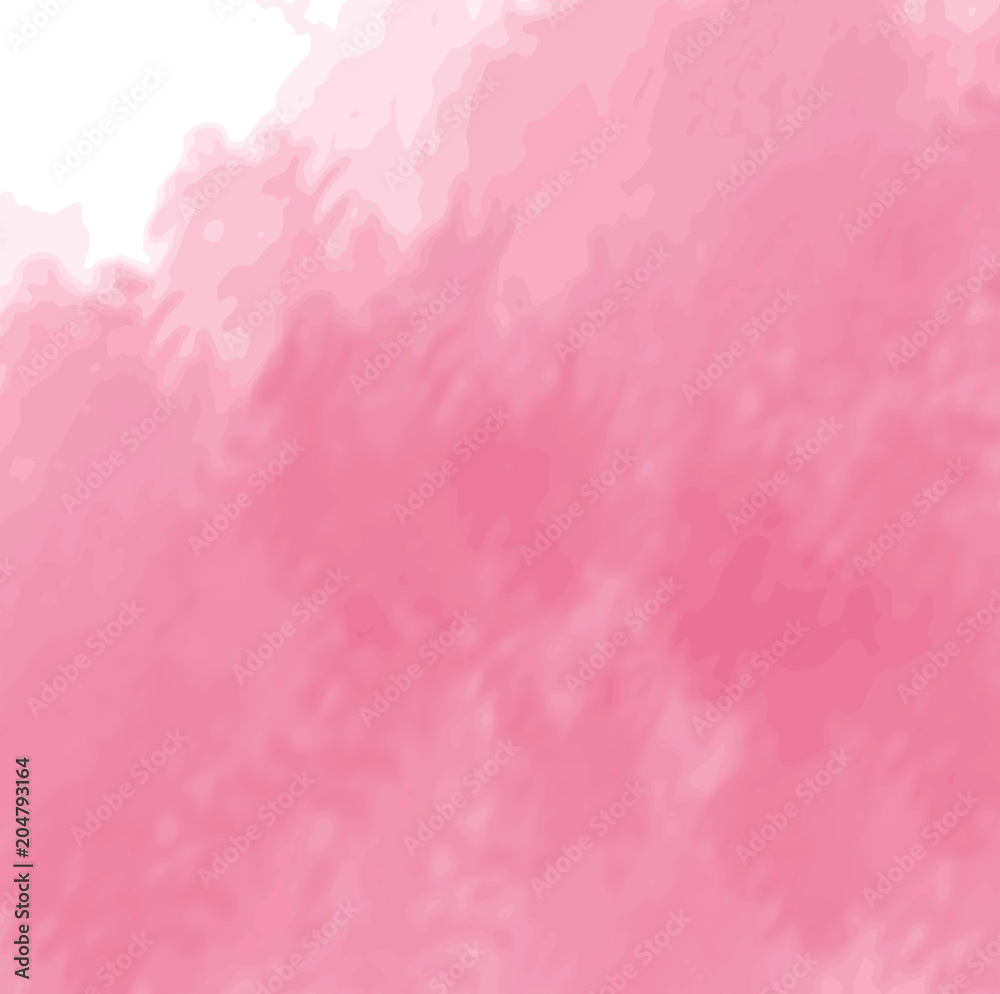 Fototapeta premium pink watercolor cloudscape background pattern, vector illustration