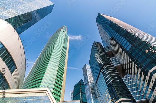 A view of the Moscow International Business Center - Moscow-City- in Moscow, Russia.