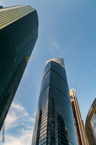 A view of the Moscow International Business Center - Moscow-City-  in Moscow  Russia.