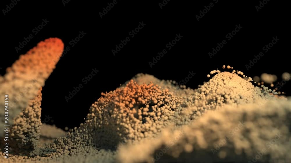 Atmospheric particle dust and powder Stock Video Adobe Stock