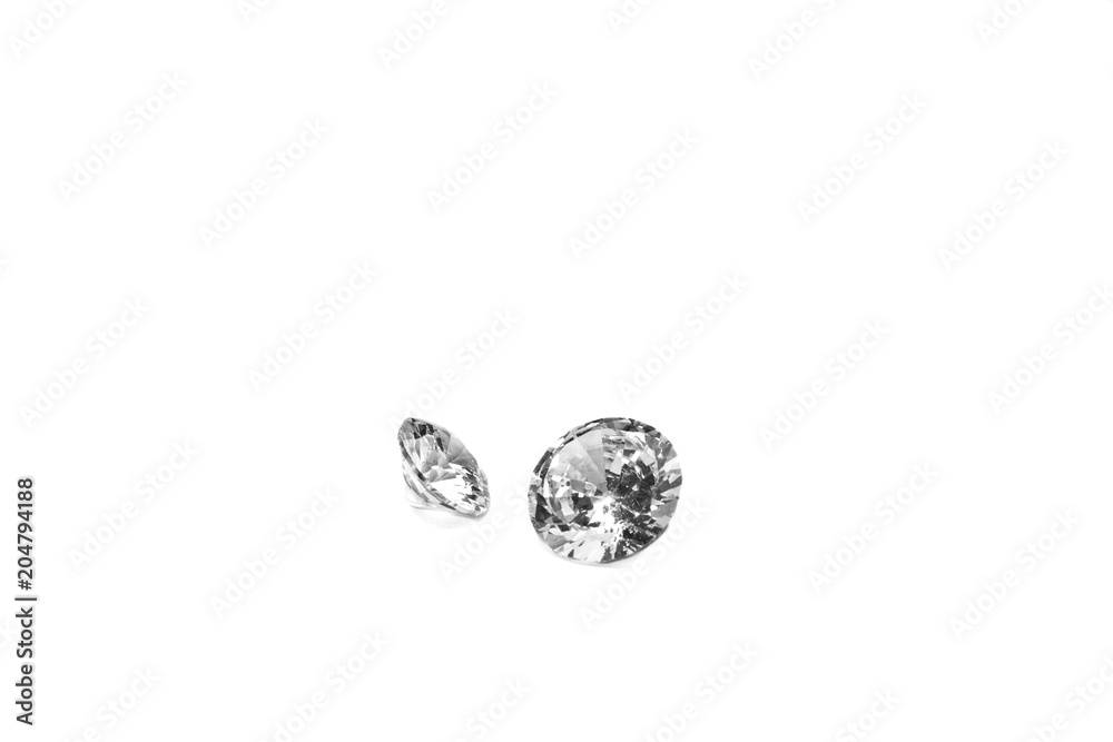 Diamond on white background