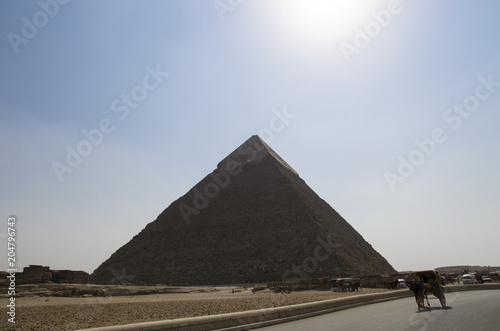Pyramid of Khafre against the sky