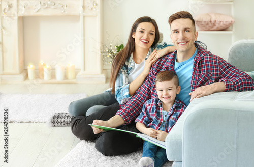 Happy family spending time ...