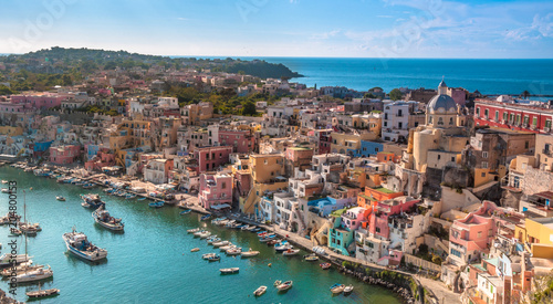 The Picturesque island of Procida, Naples, Italy photo