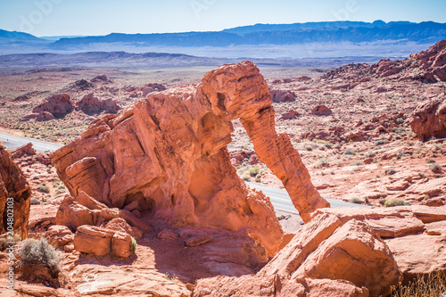 Elephant Rock formation at Valley of Fire State park Nevada