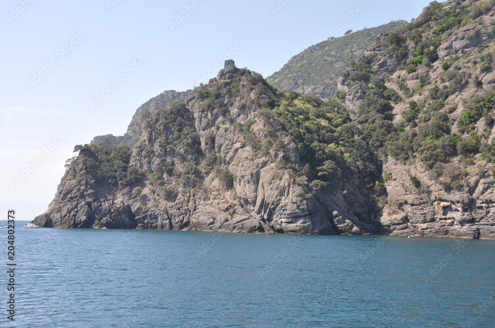 Kloster San Fruttuoso an der ligurischen Riviera bei Portofino und Camogli
