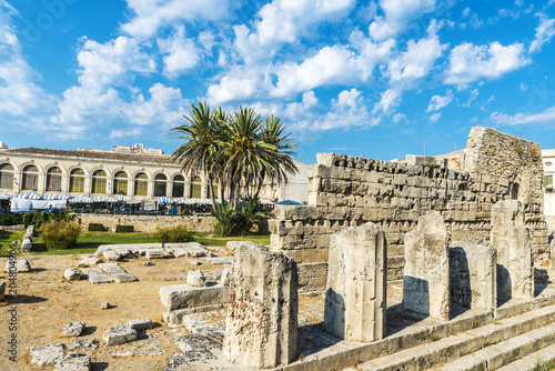 Temple of Apollo in Siracusa in Sicily, Italy