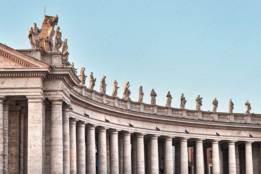Rome, St. Peter's Basilica in the Vatican, statues detail
